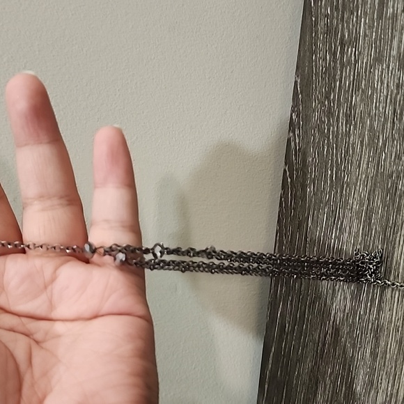 Agnes B Open Tassel Beaded Two End Chain Necklace - Picture 3 of 5